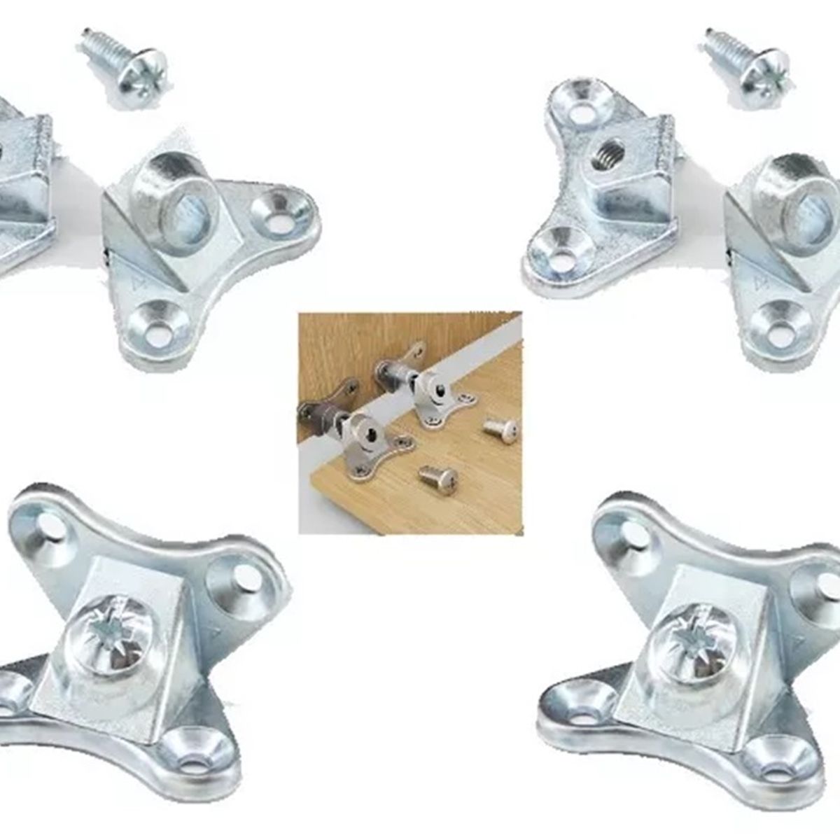 GENERICO - SOPORTE MECANO ESCUADRA  METALICO  MUEBLES 4 UN