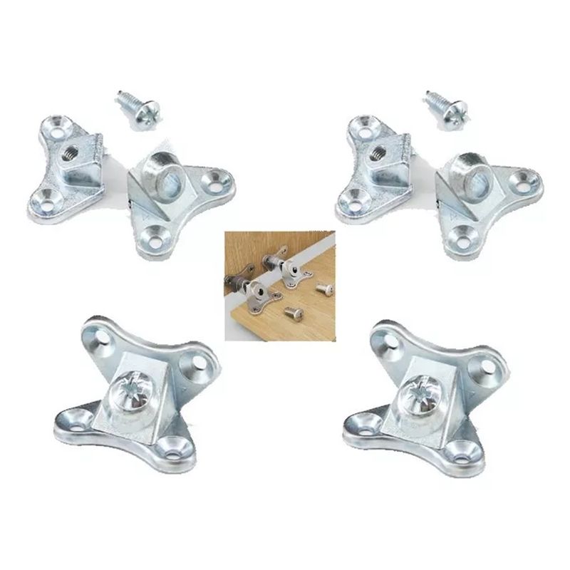 GENERICO - SOPORTE MECANO ESCUADRA  METALICO  MUEBLES 4 UN