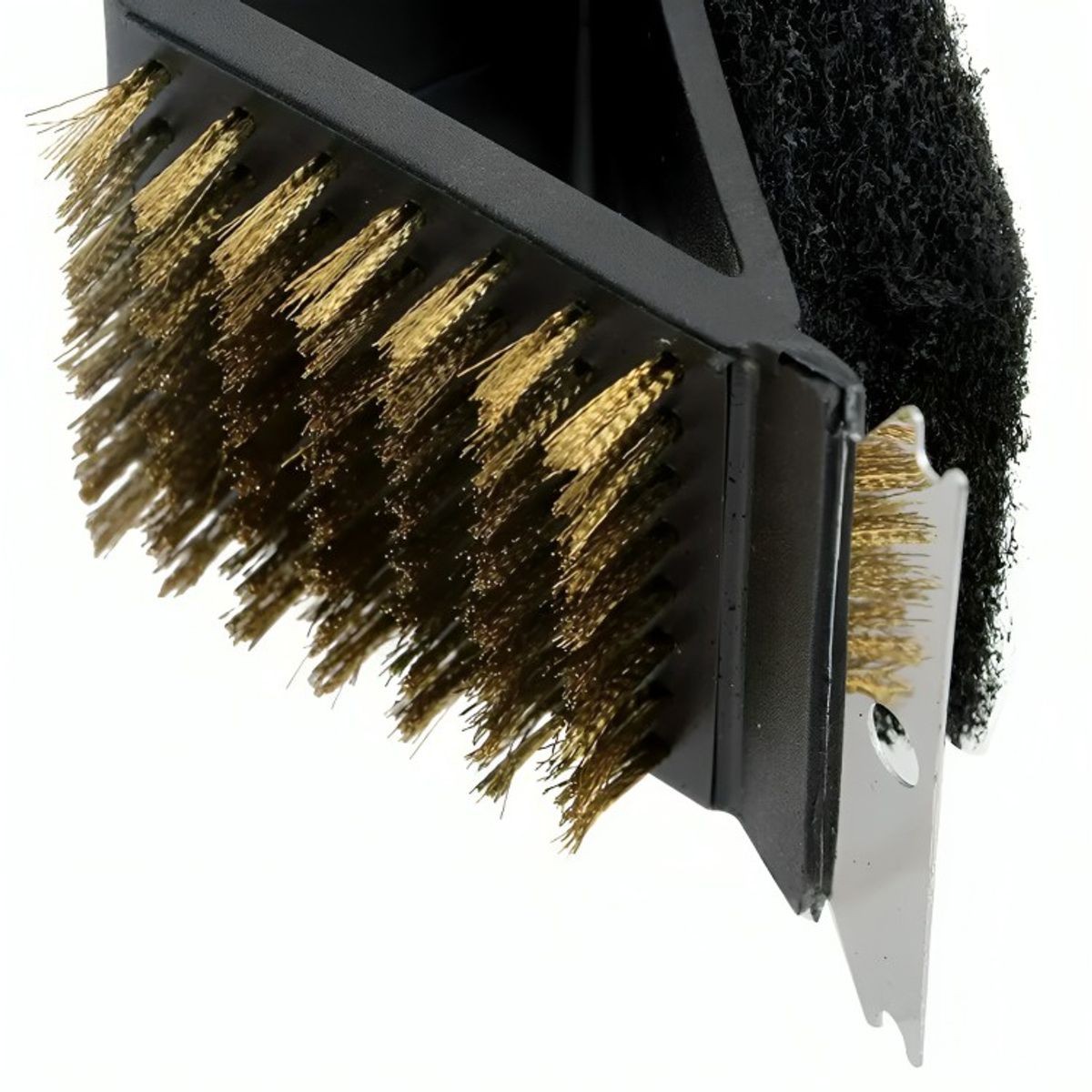 OEM - Escobilla Cepillo Limpieza para Parrillas 3 en 1 con Mango