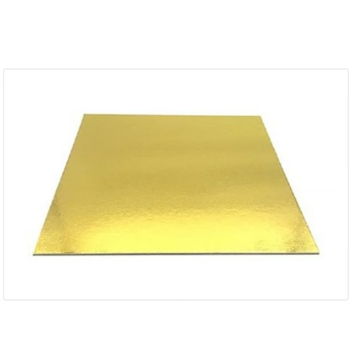 GENERICO - Base De Carton 25cm10in Cuadrada Dorada Respoteria