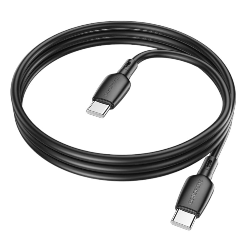 GENERICO - Cable Tipo C a Tipo C 60w Borofone Bx93 Negro.