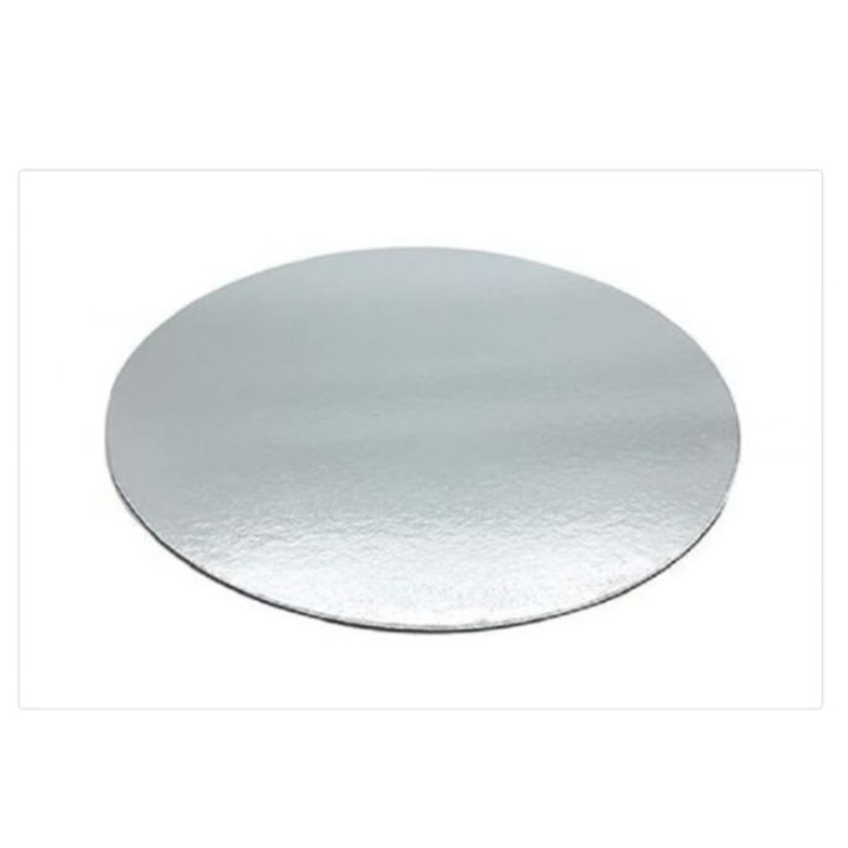 GENERICO - Base De Carton 20cm8in Redonda Plateada