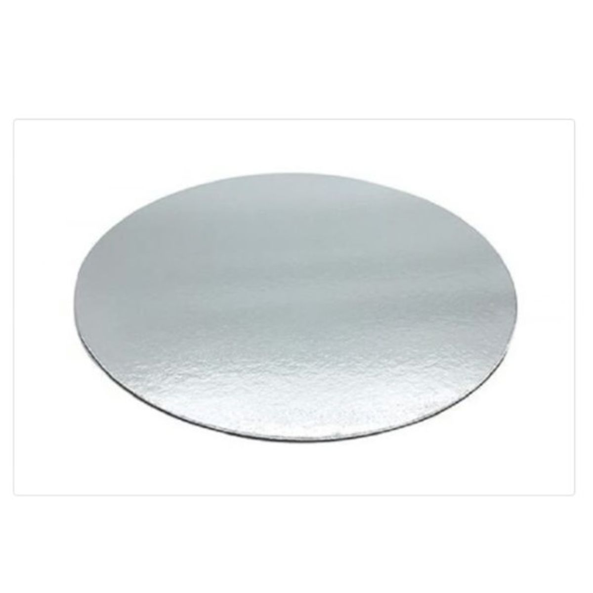 GENERICO - Base De Carton 20cm8in Redonda Plateada