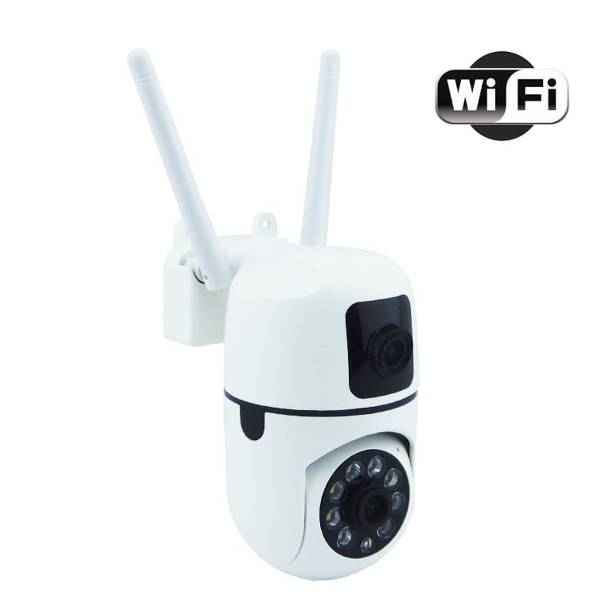 GENERICO - CAMARA VIGILANCIA IP WIFI DOBLE LENTE MODE10 CON MOVIMIENTO