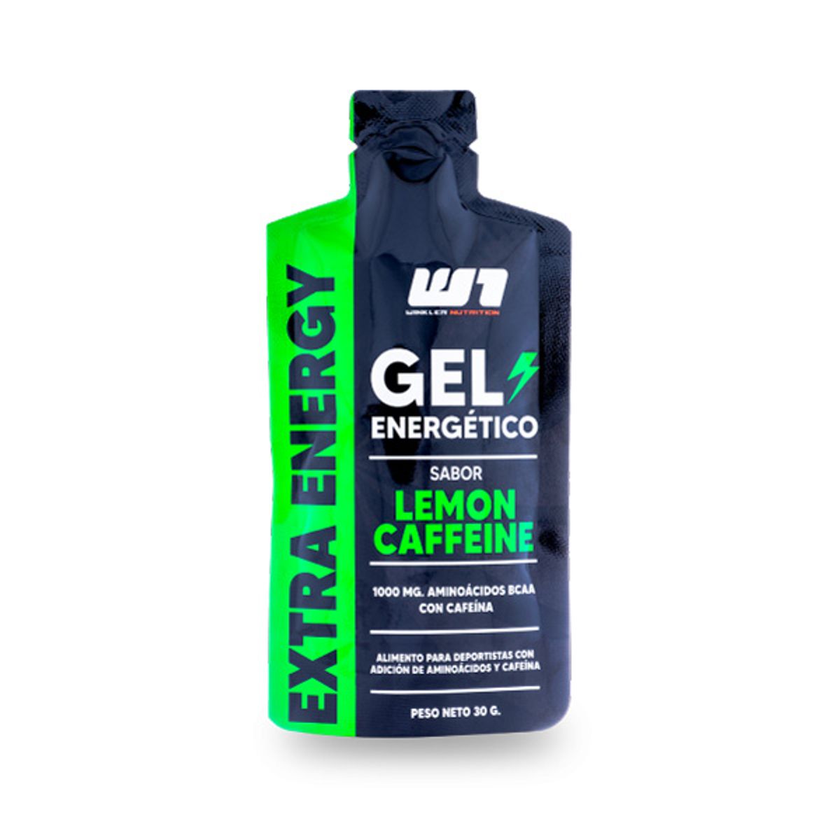 WINKLER NUTRITION - Gel Energético Boost LIMON CAFEINA Caja 24 unidades WINKLER NUTRITION