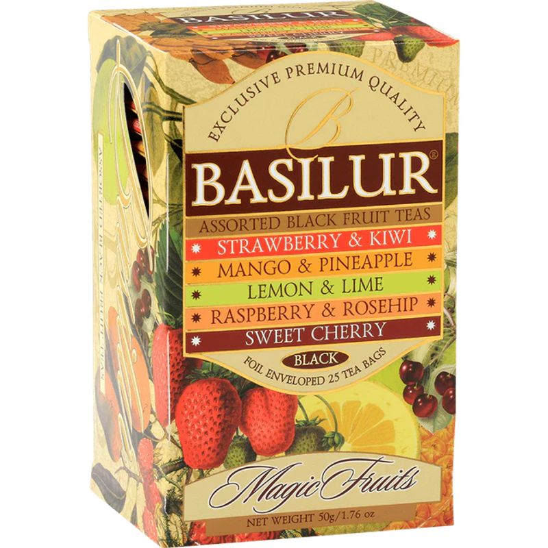 BASILUR - fruit Infusions ASSORTE- 25 Bolsas - Basilur