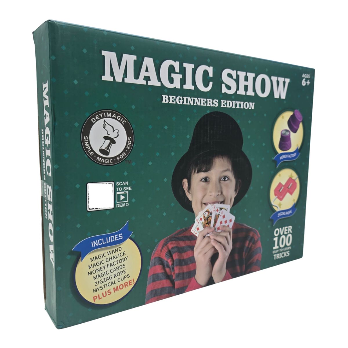 GENERICO - Set Juego De Magia Magic 100 Trucos De Mago Con Varita Niños