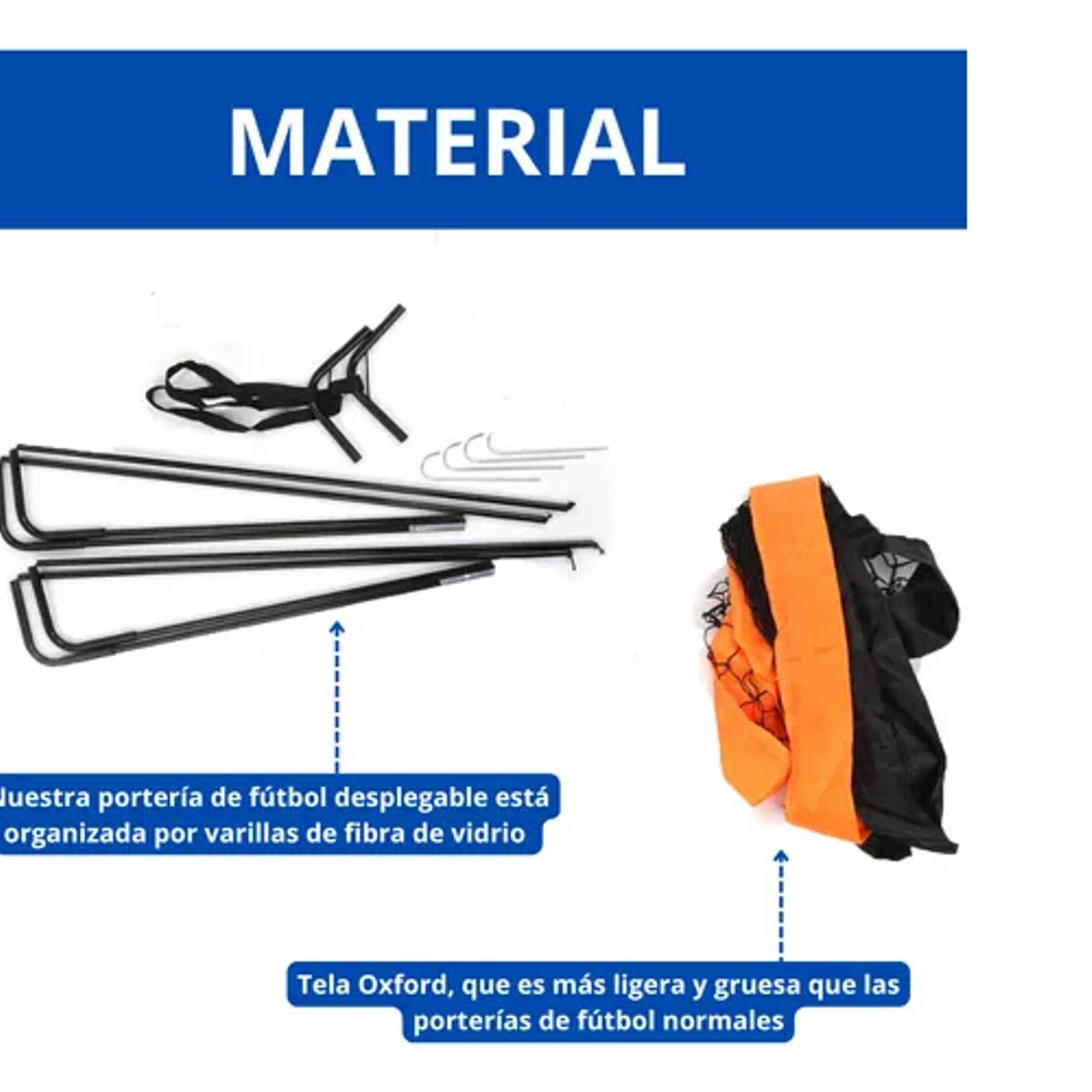GENERICO - Arco De Futbol Plegable Porteria Portatil Juguete Para Niños