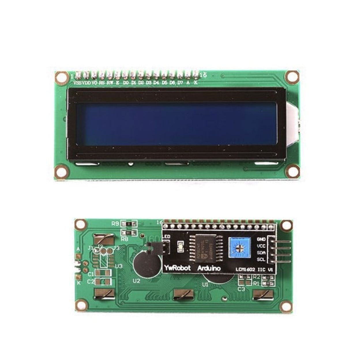 GENERICO - PANTALLA MINI LCD 16 X 2 INTERFAZ SOLDADO IDEAL ARDUINO