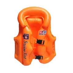 GENERICO - Chaleco Inflable Salvavida Naranja Para Niños