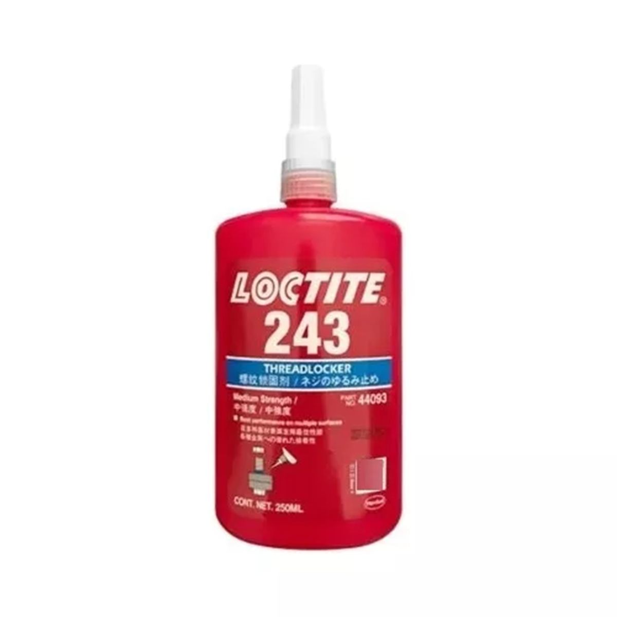 LOCTITE - Loctite 243 Traba Perno Azul 250ml Viscosidad: 1300/3000