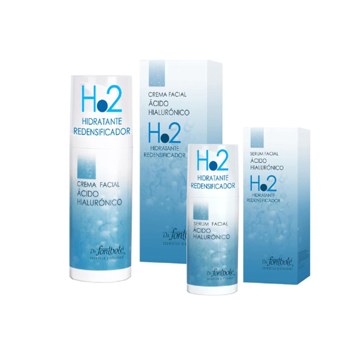 DR FONTBOTE - KIT 2 Productos: Crema y Serum Facial Ácido Hialurónico H2 Dr Fontboté