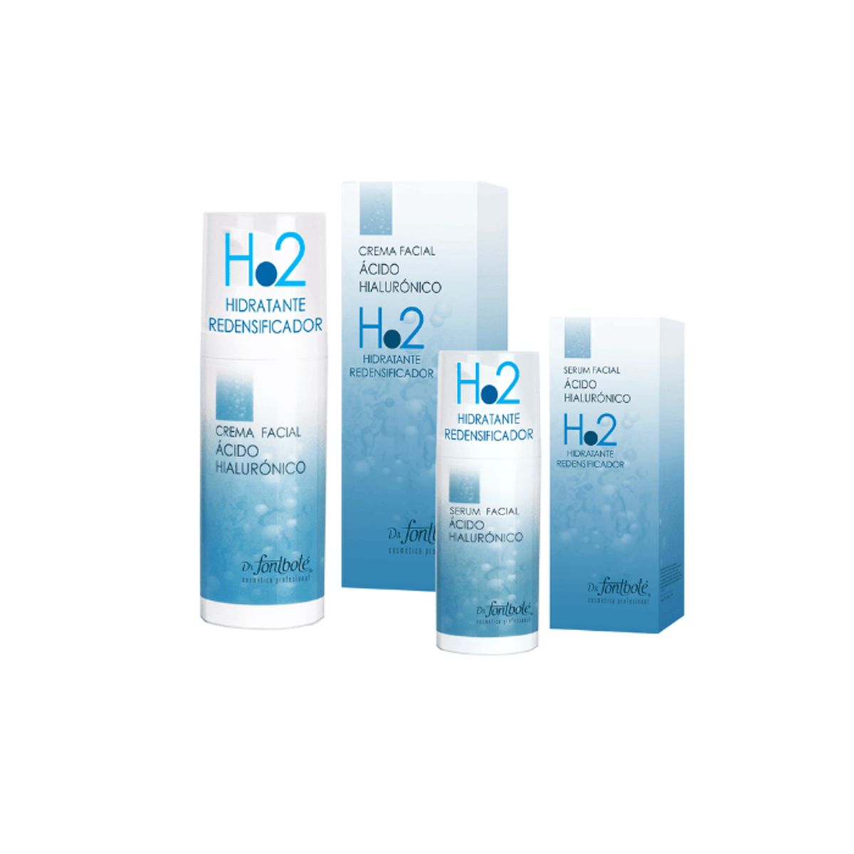 DR FONTBOTE - KIT 2 Productos: Crema y Serum Facial Ácido Hialurónico H2 Dr Fontboté
