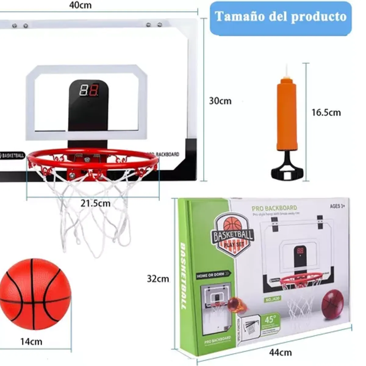 GENERICO - Kit Mini Aros De Basketball Lnterior Con Función Puntuación