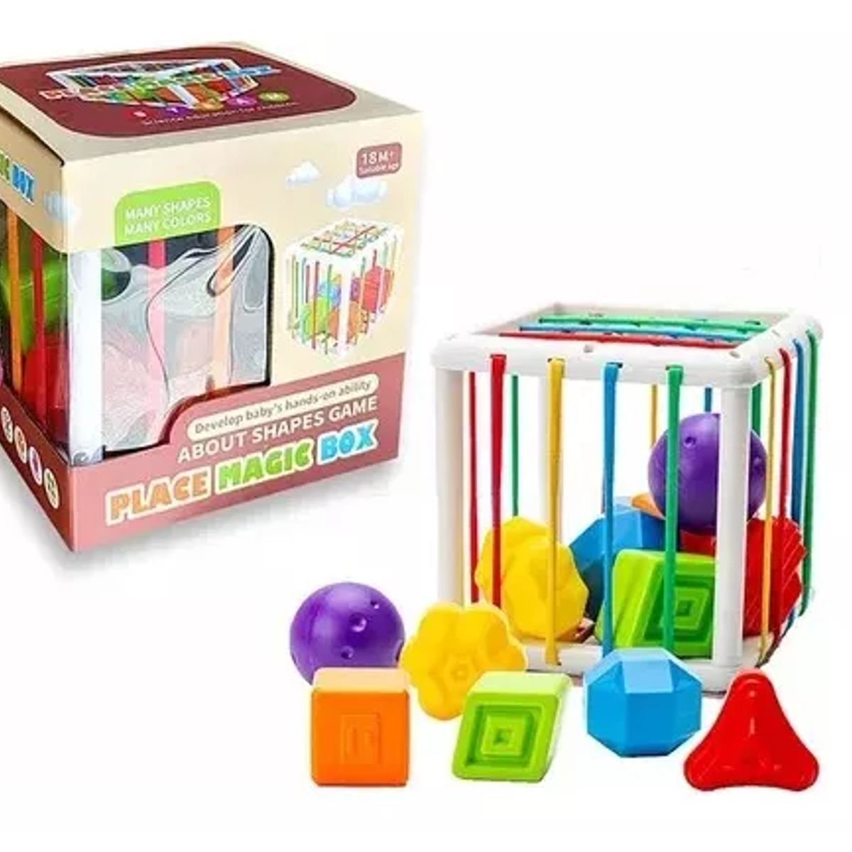 GENERICO - Juegos Didácticos Cubo Sensorial Juguetes