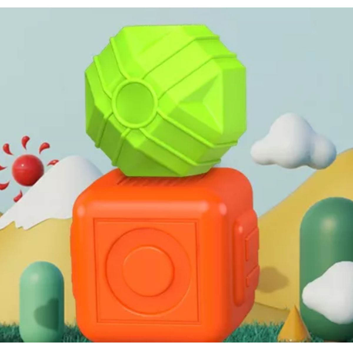 GENERICO - Juegos Didácticos Cubo Sensorial Juguetes