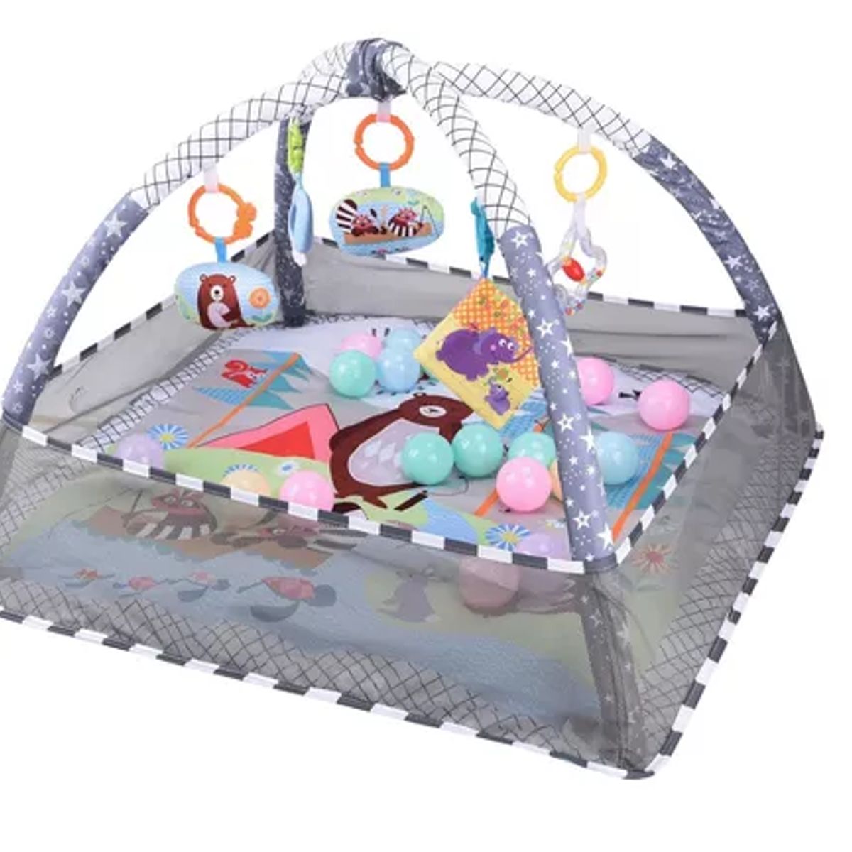 GENERICO - Gimnasio Para Bebe Tipo Corral De Pelotas Fisher Pataditas