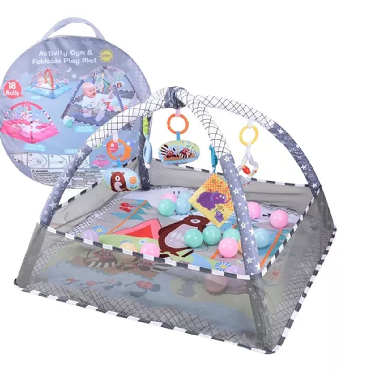 GENERICO - Gimnasio Para Bebe Tipo Corral De Pelotas Fisher Pataditas