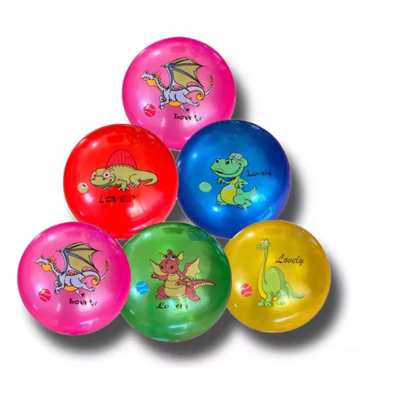 GENERICO - Pack 12 Pelotas Inflables De Goma Para Niños Infantil Playa
