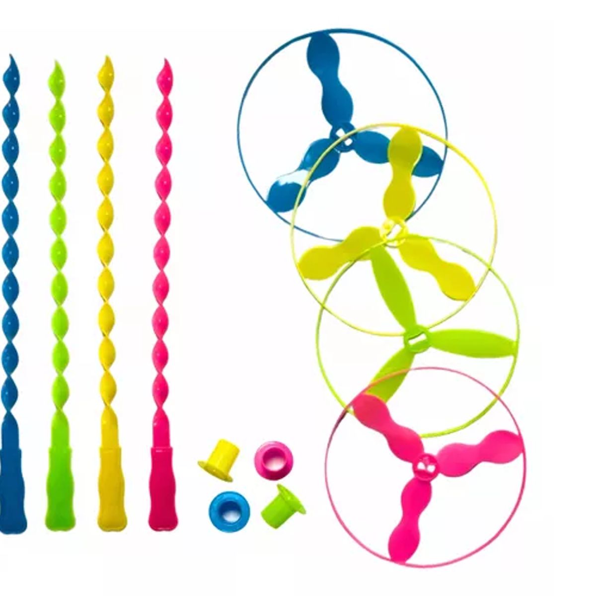 GENERICO - Pack 12 Discos Voladores Juguete Sorpresa Cumpleaños Niños