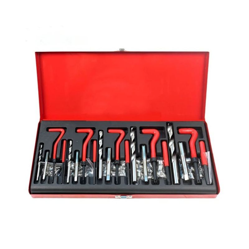 GENERICO - Kit de herramientas de reparación de roscas dañadas 110 pcs