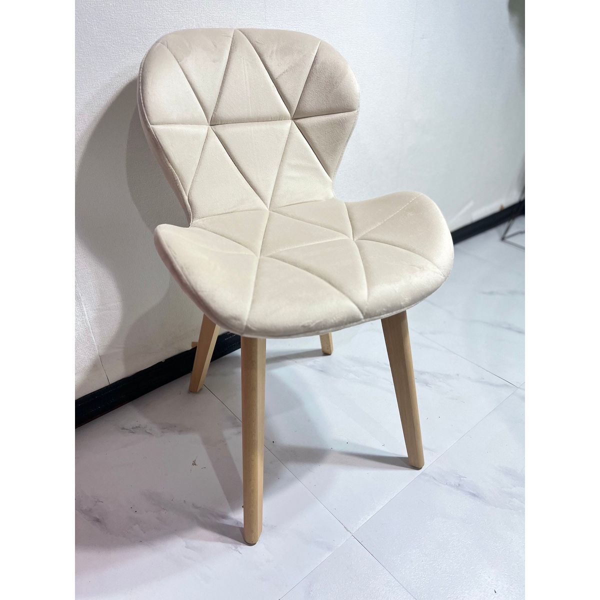 GENERICO - MESA 140X90 + 4 RADAR BEIGE VELVET FELPA