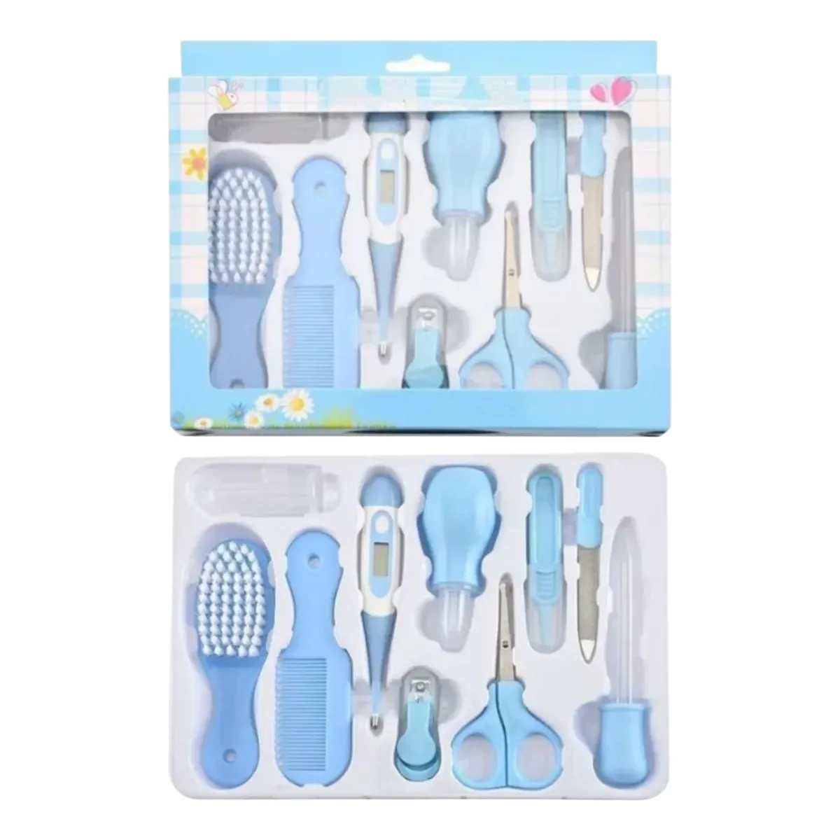 GENERICO - Kit De Cuidados Y Aseo Personal Para Bebes 10 Pzas