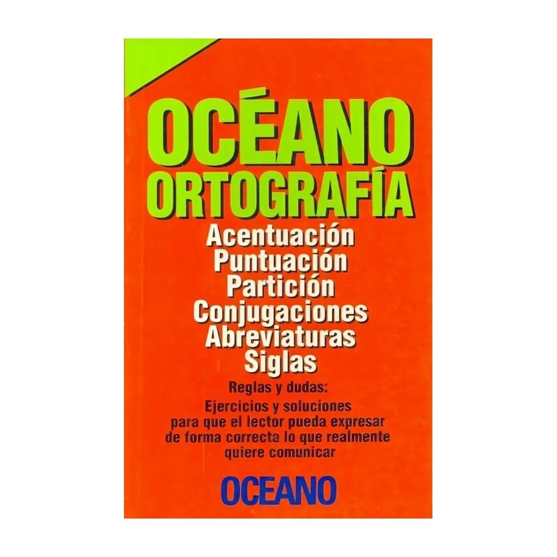 TOP10BOOKS - LIBRO DICCIONARIO OCEANO ORTOGRAFIA - NUEVO / OCEANO / OCEANO OCEANO