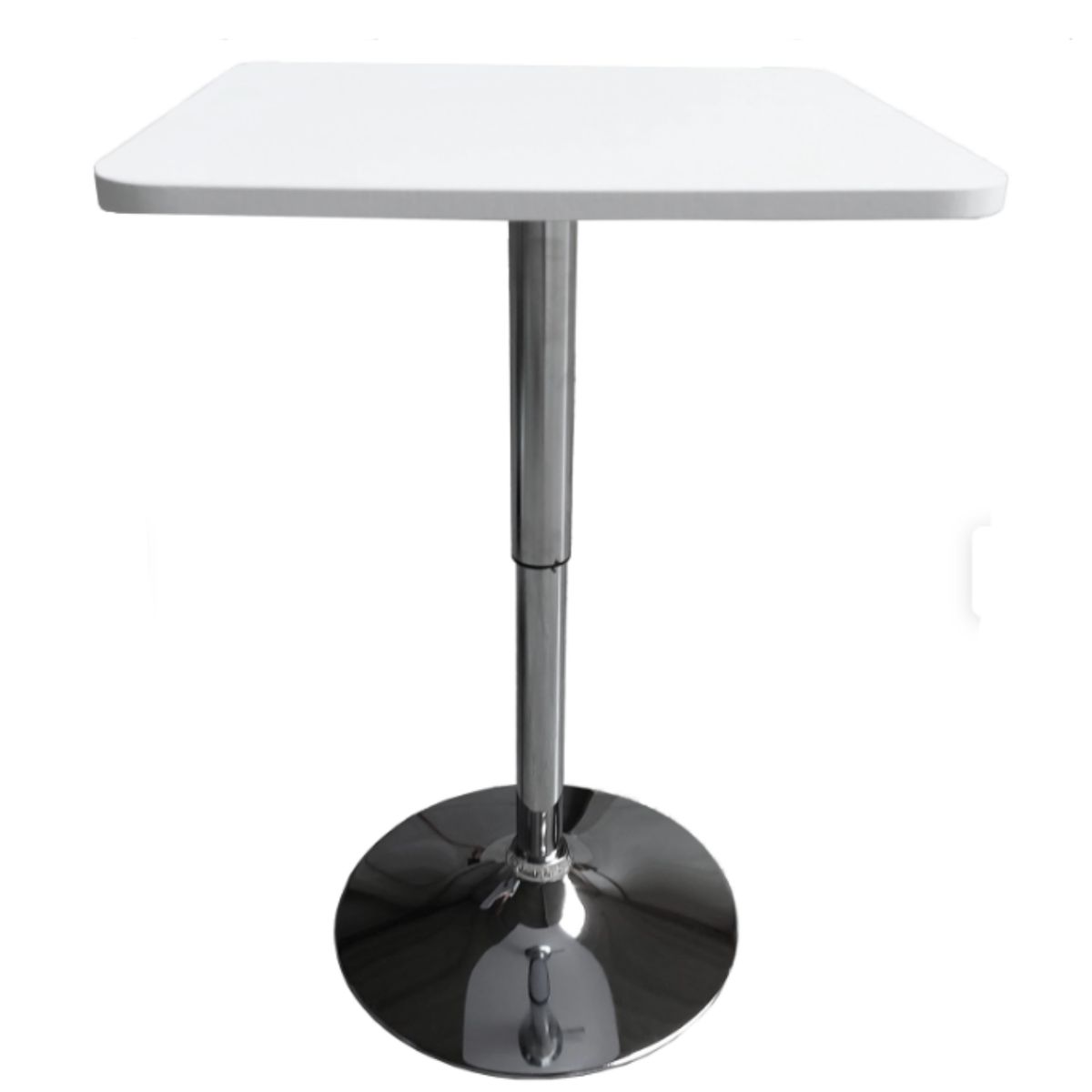 ARTIHOGAR - Mesa Comedor de Altura Regulable Cuadrada 60 CM MDF Color Blanco