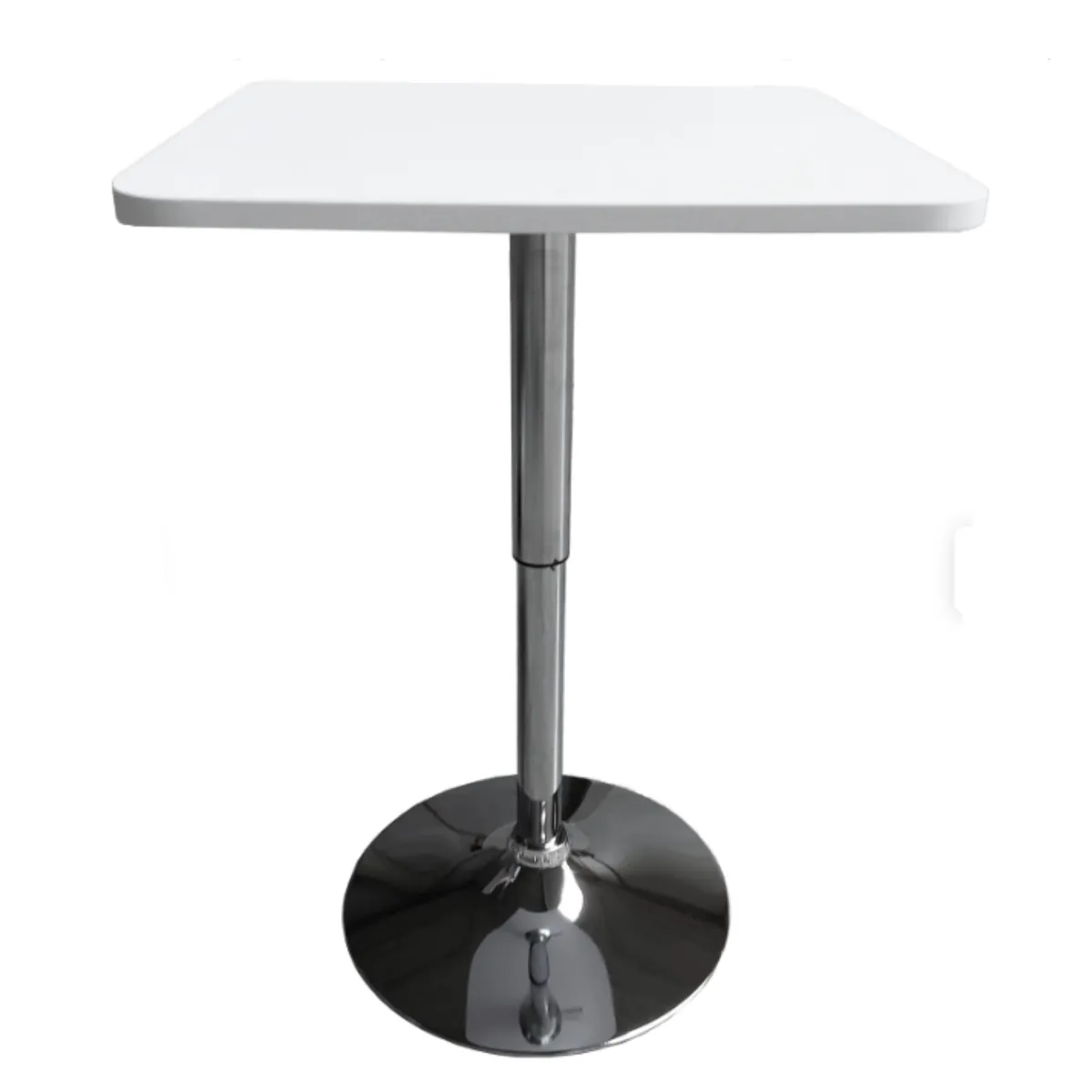 ARTIHOGAR - Mesa Comedor de Altura Regulable Cuadrada 60 CM MDF Color Blanco