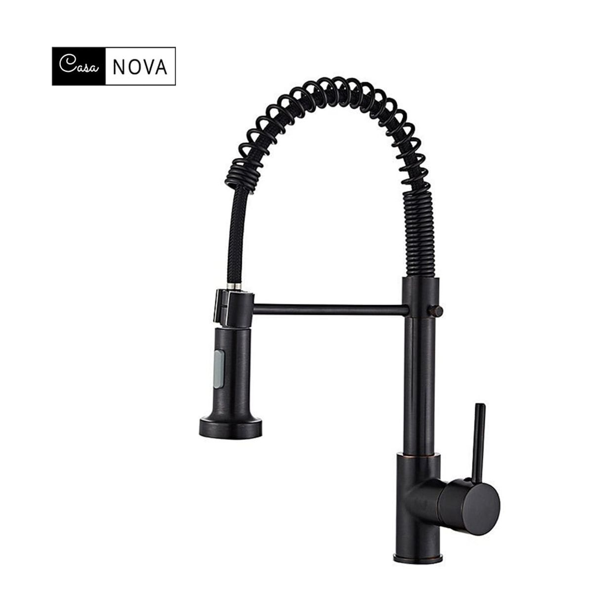 CASA NEW - Grifo llave lavaplatos monomando cocina extensible nergo