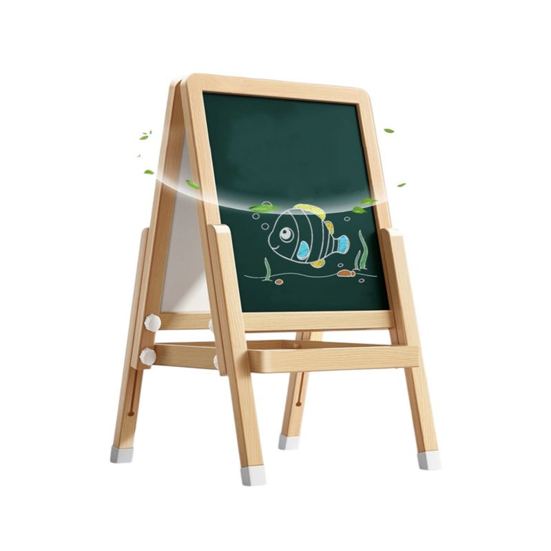 LUBABYCAS - Pizarra Atril Doble Magnética Plumón Con Accesorios 120cm