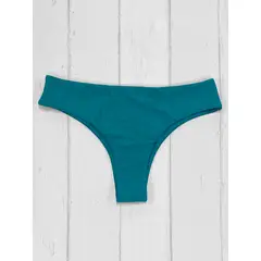 DAIKIRI BIKINIS - Calzón Pretina Ancha Verde Petróleo
