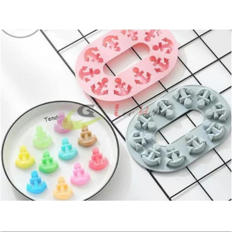 GENERICO - Molde Silicona Para Chocolate Forma Mini Anclas