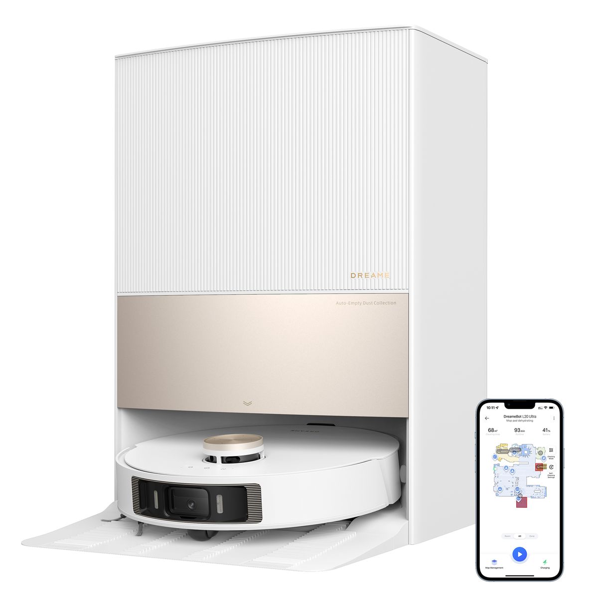 DREAME - DREAME L20 Ultra Robot Aspiradora y Trapeador Extraíble Succión 7000Pa
