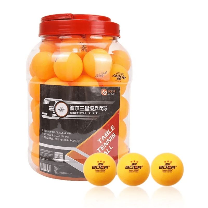 GENERICO - Set Pelota de Ping Pong 3 Estrellas Tarro de 58 unidades