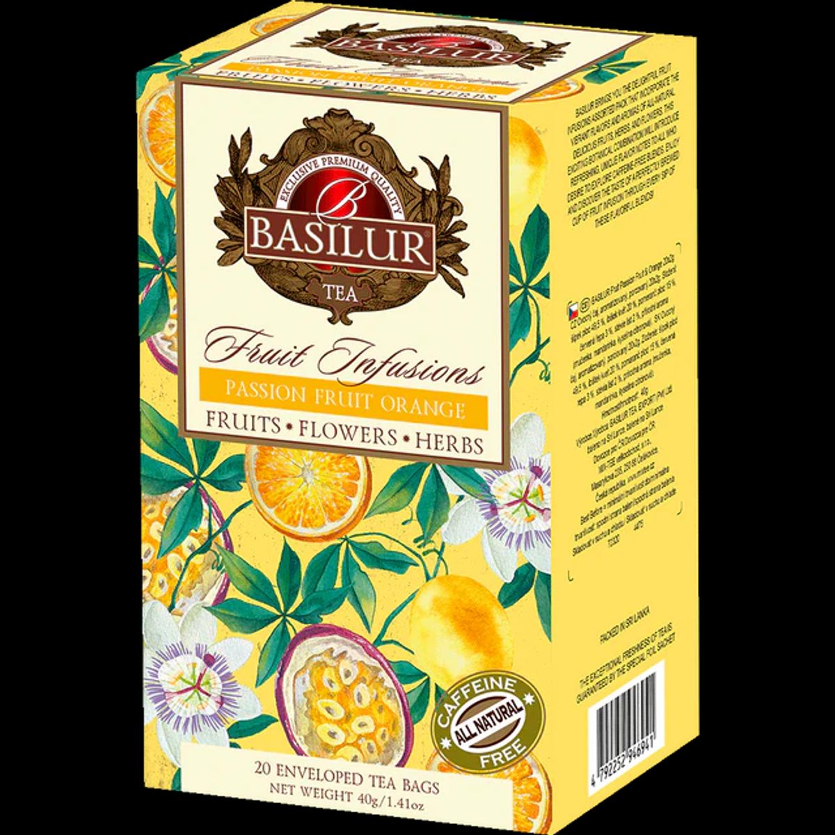 BASILUR - Fruits Flowers Herbs PASSION FRUIT ORANGE Fruit Infusions - Basilur