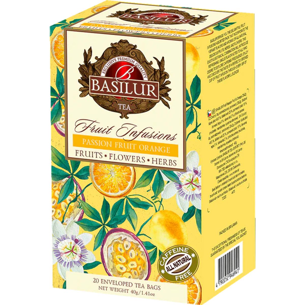 BASILUR - Fruits Flowers Herbs PASSION FRUIT ORANGE Fruit Infusions - Basilur