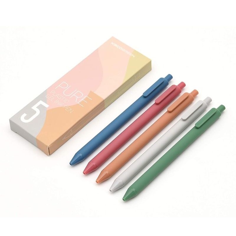 GENERICO - Lápiz Gel Kacogreen Pure 5 Colores Pastel Grises