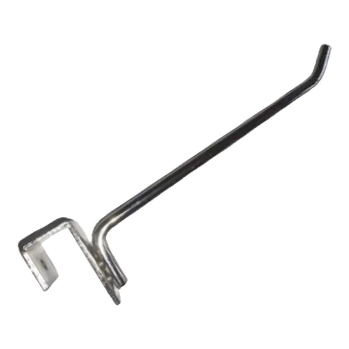 GENERICO - Pack 50 Ganchos Exhibidor De Barra Metal Cromado 15cm