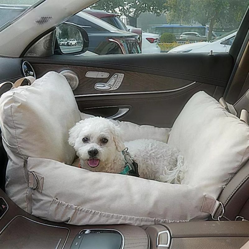MUNDO MAGIA - Asiento Auto Para Perro Mediano Lavable y premium