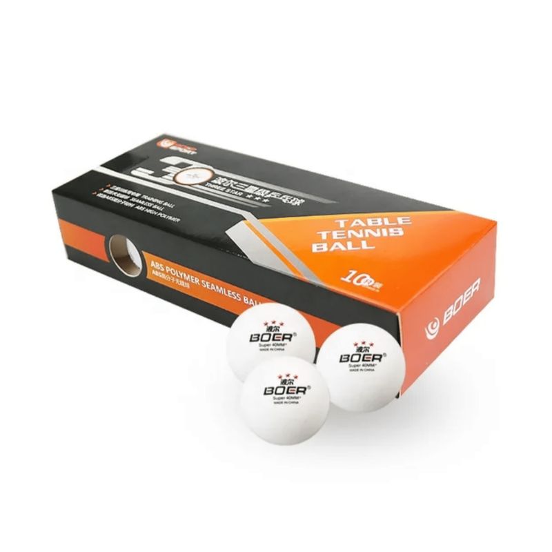 GENERICO - Set Pelota de Ping Pong 3 Estrellas caja de 10 Unidades