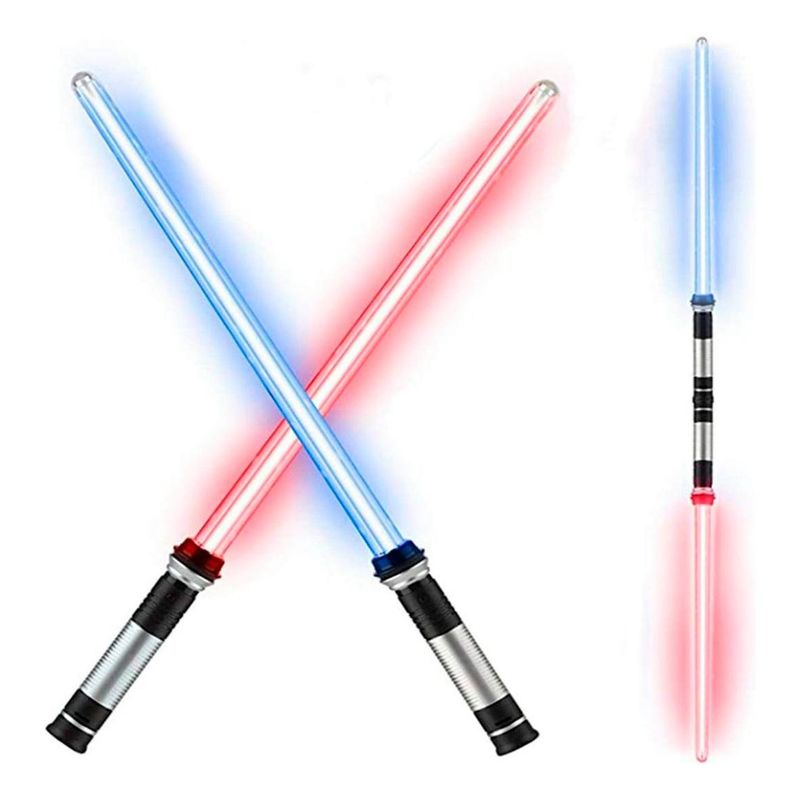 GENERICO - Espada Láser Jedi Star Wars con Luz RGB y Efectos Sonoros