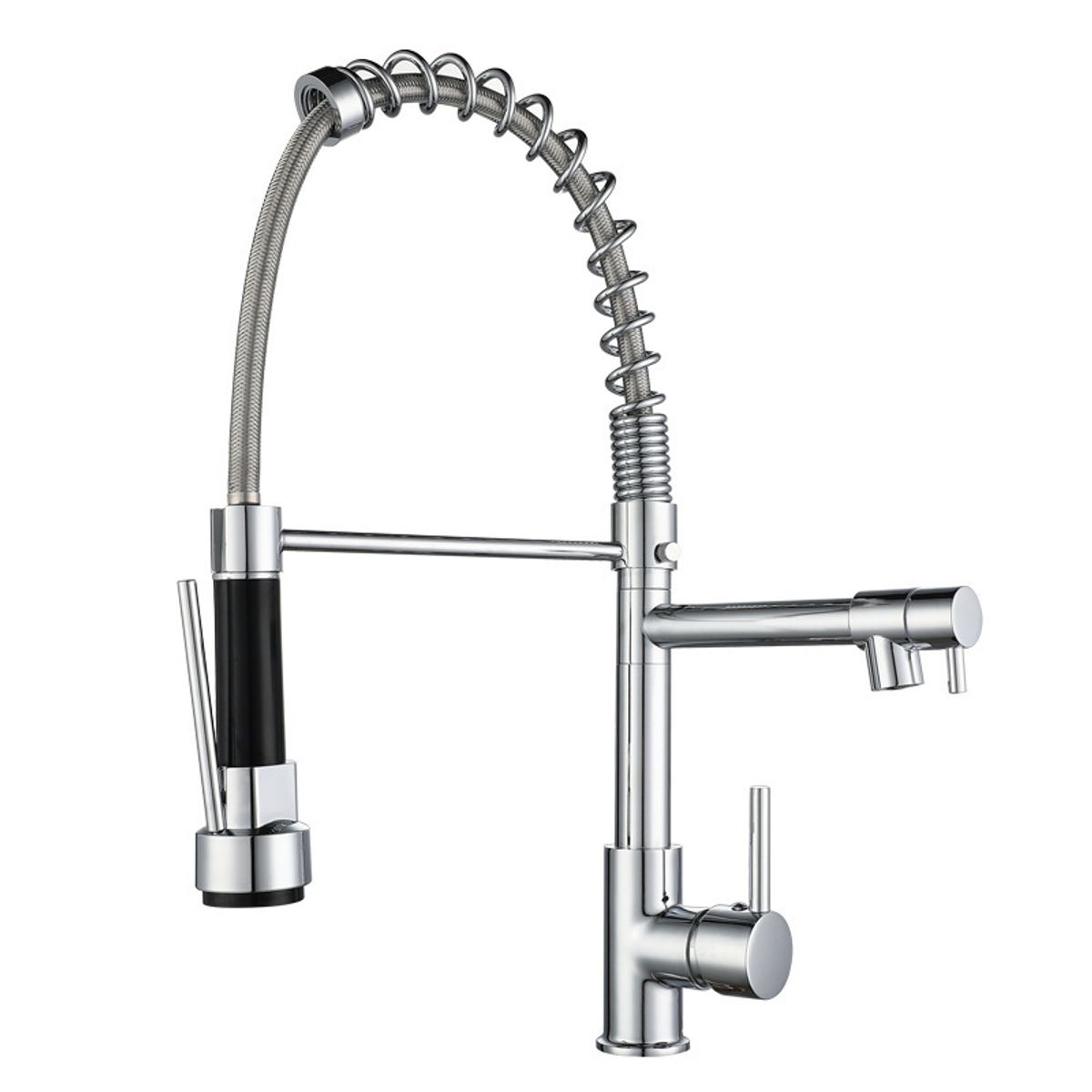 CASA NEW - Llave Monomando Lavaplatos de Cocina Extensible Triple