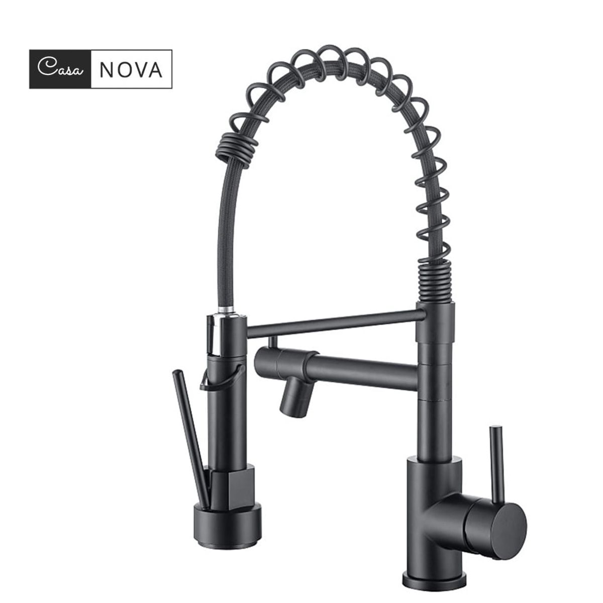 CASA NEW - Grifo llave lavaplatos monomando cocina extensible triple nergo
