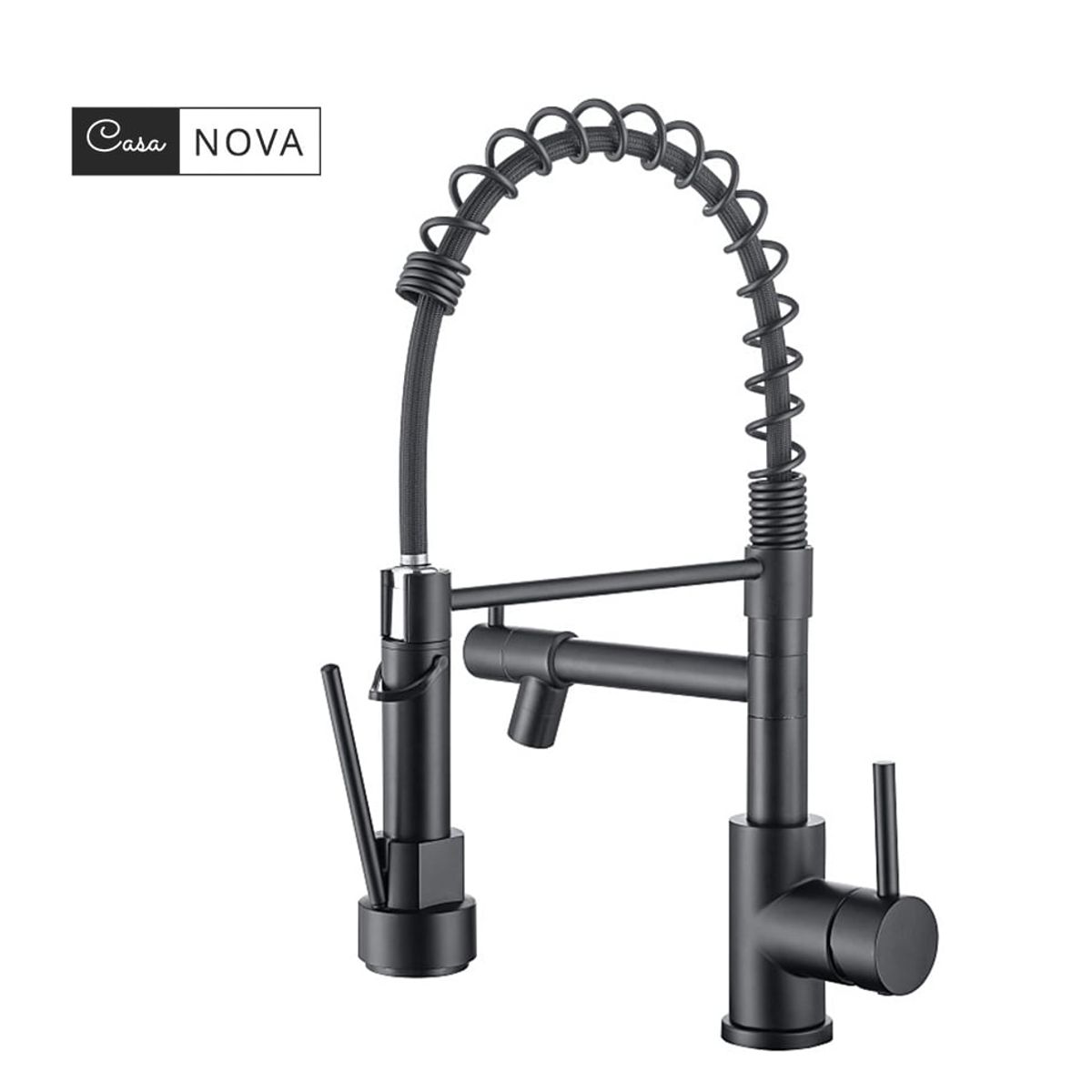 CASA NEW - Grifo llave lavaplatos monomando cocina extensible triple nergo