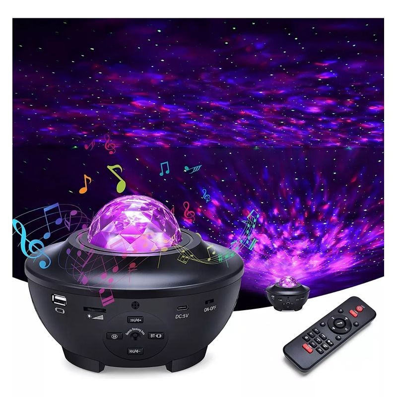 GENERICO - Proyector De Galaxia Estrellas Led Y Sonido Bluetooth