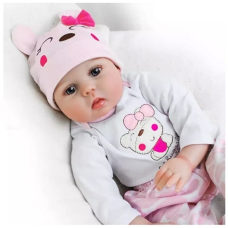 CASA NEW - Muñeca Bebe Reborn Vinilo de Silicona Juguetes Para 55cm