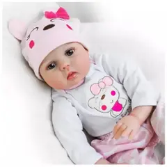 CASA NEW - Muñeca Bebe Reborn Vinilo de Silicona Juguetes Para 55cm