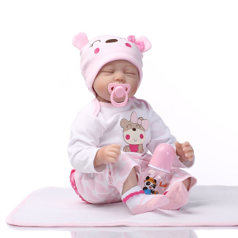 CASA NEW - Muñeca bebe reborn vinilo de silicona juguetes para 55cm